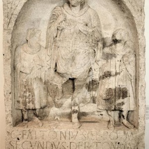 Tombstone of G. Falconius Secunda soldata Legio XXII Primigenia. Mainz. Germany. I century