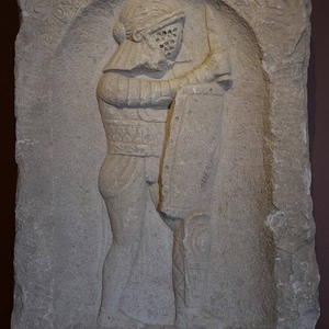 Gladiator-provocateur. Museum of Anatolian Civilizations,Ankara. 2nd century AD