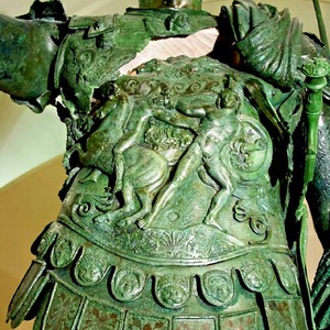 Bronze statue of Germanicus with parasonium. Early 1st century AD