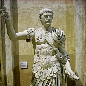 Statue of Trajan with parasonium. First half of the 2nd century AD
