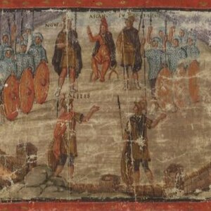 Illustration from Vergilius Vaticanus, 4th century AD