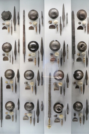 Blades of spathas from Illerup-Ådal, Moesgaard Museum, first half of the 3rd century AD.