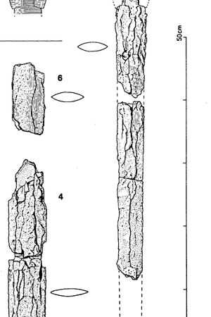Drawings of swords from Dura-Europos, mid-3rd century AD.