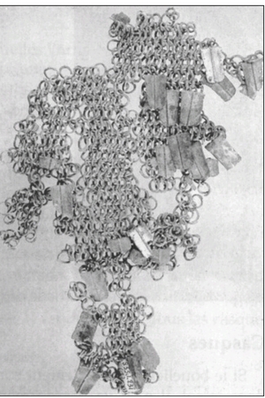 Fragment of plumata from Mandeure, France. Roman period; archaeological context of Mandeure.