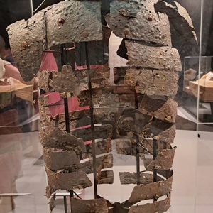 Lorica of the Kalkrize type, found in 2020, I-th century AD. Rear view.