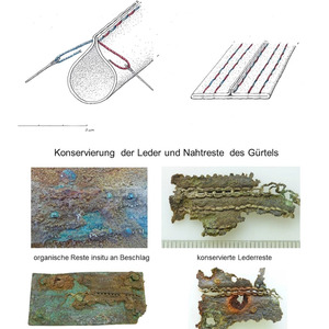 Remains of a Roman belt from Haltern, first half of the 1st century AD.