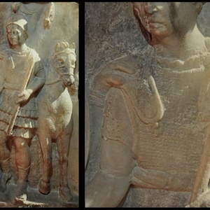 Etruscan sarcophagus from Volterra, 1st century BC Garnacci Museum.