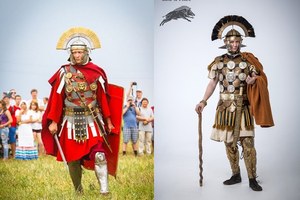 Comparison of the early and later versions of the primipilus reconstruction.