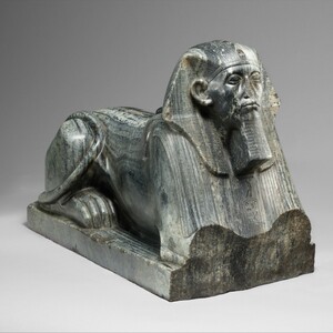 Сфинкс Сенусерта III. XII династия, ок. 1878-1840 годов до н. э.; Metropolitan Museum of Art.