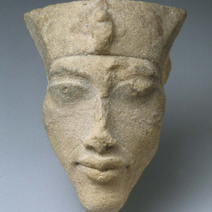 Head of Akhenaten from the workshops of Akhetaten. Amarna Period, ca. 1353-1336 BC; Metropolitan Museum of Art.