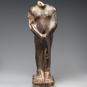 Standing figure of Amenhotep III. Dynasty 18, ca. 1390-1352 BC; Metropolitan Museum of Art.