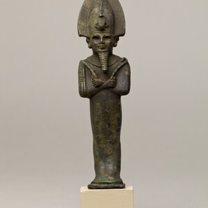 Figure of Osiris. Late Period to Ptolemaic Period, 664-30 BC; Metropolitan Museum of Art.