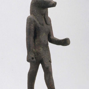 Figure of Anubis. Late Period to Ptolemaic Period, 664-30 BC; Metropolitan Museum of Art.