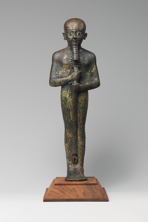 Статуя бога Птаха. Третий переходный период, ок. 1070-712 годов до н. э.; Metropolitan Museum of Art.