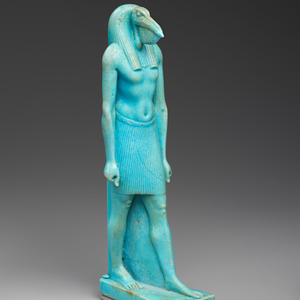 Striding Thoth in ibis form. Ptolemaic Period, 332-30 BC; Metropolitan Museum of Art.