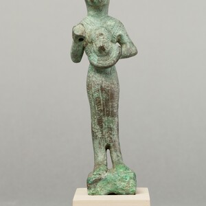 Figure of Bastet. Late Period to Ptolemaic Period, 664-30 BC; Metropolitan Museum of Art.