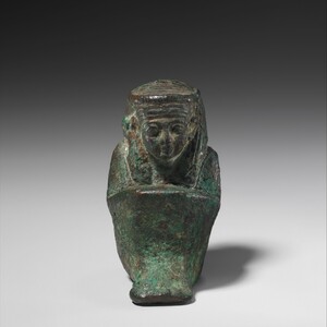 Figure of Maat with feather on her head. Third Intermediate to Late Period, ca. 1070-332 BC; Metropolitan Museum of Art.