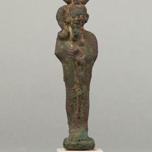 Figure of Khonsu. Late Period to Ptolemaic Period, 664-30 BC; Metropolitan Museum of Art.
