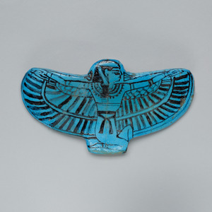 Pectoral of a winged goddess, probably Nut. Dynasties 19-20, ca. 1295-1186 BC; Metropolitan Museum of Art.