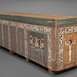 Гроб Хнумнахта. Среднее царство, ок. 1850-1750 годов до н. э.; Metropolitan Museum of Art.