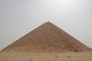 Red Pyramid of Sneferu at Dahshur, one of the early successful smooth-sided pyramids.