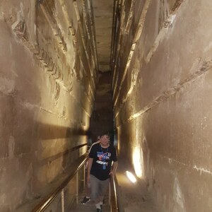 Grand Gallery inside Khufu's pyramid.