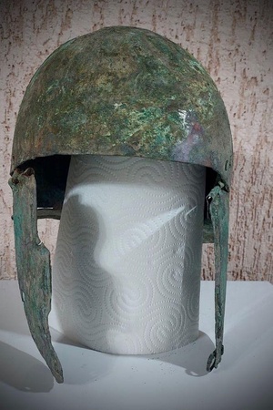 Bronze helmet found in Anapa in 2023. I-th century AD