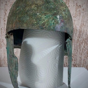 Bronze helmet found in Anapa in 2023. first century AD