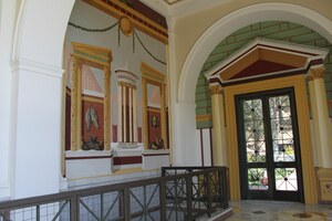 The Getty Villa in California: museum architecture shaped around the ancient house, garden and antiquities collection.