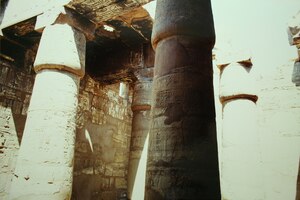 Great Hypostyle Hall of the Temple of Amun-Re at Karnak, Thebes. New Kingdom, chiefly built under Seti I and Ramesses II;.
