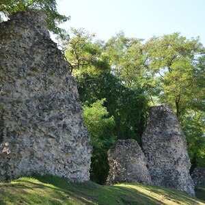 Remains of the Roman aqueduct of Mogontiacum. Water supply formed part of the urban infrastructure that grew around the legionary centre.