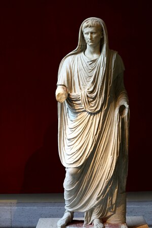 Augustus as pontifex maximus, the so-called Via Labicana Augustus, c. 12 BC; Museo Nazionale Romano, Palazzo Massimo.