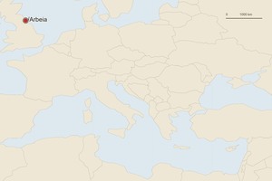 Карта расположения: Арбея. Точка отмечает место античного памятника или основного археологического комплекса.