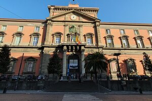 The facade of the National Archaeological Museum of Naples (MANN), one of the key museums for ancient Campania.