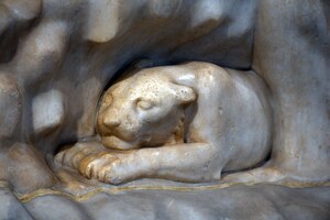 Detail of the Farnese Bull, a Roman marble group from the Baths of Caracalla; MANN, Naples.