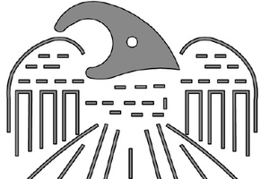 Eagle motif in pugio decoration; a sign of Jupiter, the sun and Roman military power.