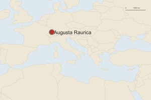 Карта расположения: Augusta Raurica. Точка отмечает место античного памятника или основного археологического комплекса.