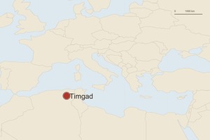 Карта расположения: Тимгад / Thamugadi. Точка отмечает место античного памятника или основного археологического комплекса.