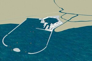 Портус: Portus - Claudius first harbour and hexagonal basin extension under Trajan; визуальный источник по памятнику, римский период, археологическая зона или музейный контекст.