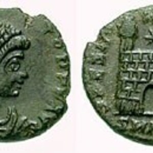 Aquileia: As Flavius Victor- aquileia RIC 055b1; visual evidence for the site, Roman period, archaeological site or museum context.