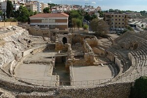 Tarraco / Tarragona: Amphitheatre of Tarragona 02; visual evidence for the site, Roman period, archaeological site or museum context.