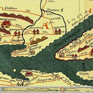 Oplontis: TabulaNuceria; visual evidence for the site, Roman period, AD 79 eruption horizon.