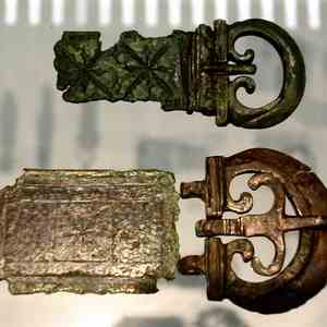 Military belt buckle, first century CE.