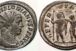 Лугдун / Лион: Antoninianus Florianus-unpub ant hercules; визуальный источник по памятнику, римский период, археологическая зона или музейный контекст.