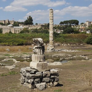 Ephesus: Templo-Artemisa-Efeso-2017; visual evidence for the site, Roman period, archaeological site or museum context.