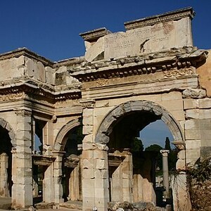 Ephesus: GateOfAugustus; visual evidence for the site, Roman period, archaeological site or museum context.