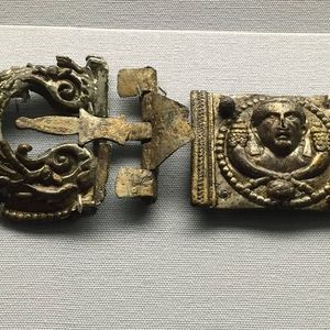 Belt fittings, first century CE. Museum at Saint-Germain-en-Laye, France.