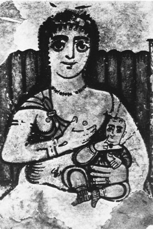 Каранис: Figure-6-Fresco-of-Isis-lactans-at-Karanis-fourth-century-CE-Karanis-Tran-Tam-Tinh; визуальный источник по памятнику, римский период, археологическая зона или музейный контекст.