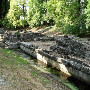 Aquileia: 1 porto fluviale aquileia; visual evidence for the site, Roman period, archaeological site or museum context.