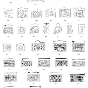 Catalogue illustration of finds from Vindonissa, first century CE.